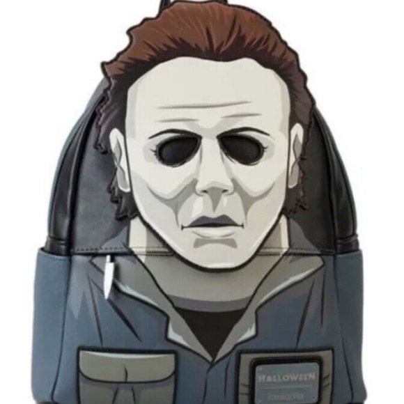 Halloween Michael Myers Mask Cosplay Mini Backpack Loungefly - Picture 1 of 4